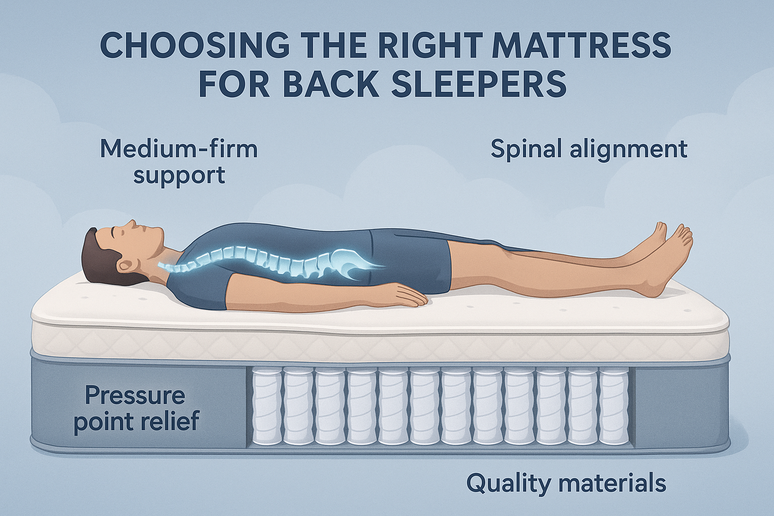 Choosing the Right Mattress for Back Sleepers
