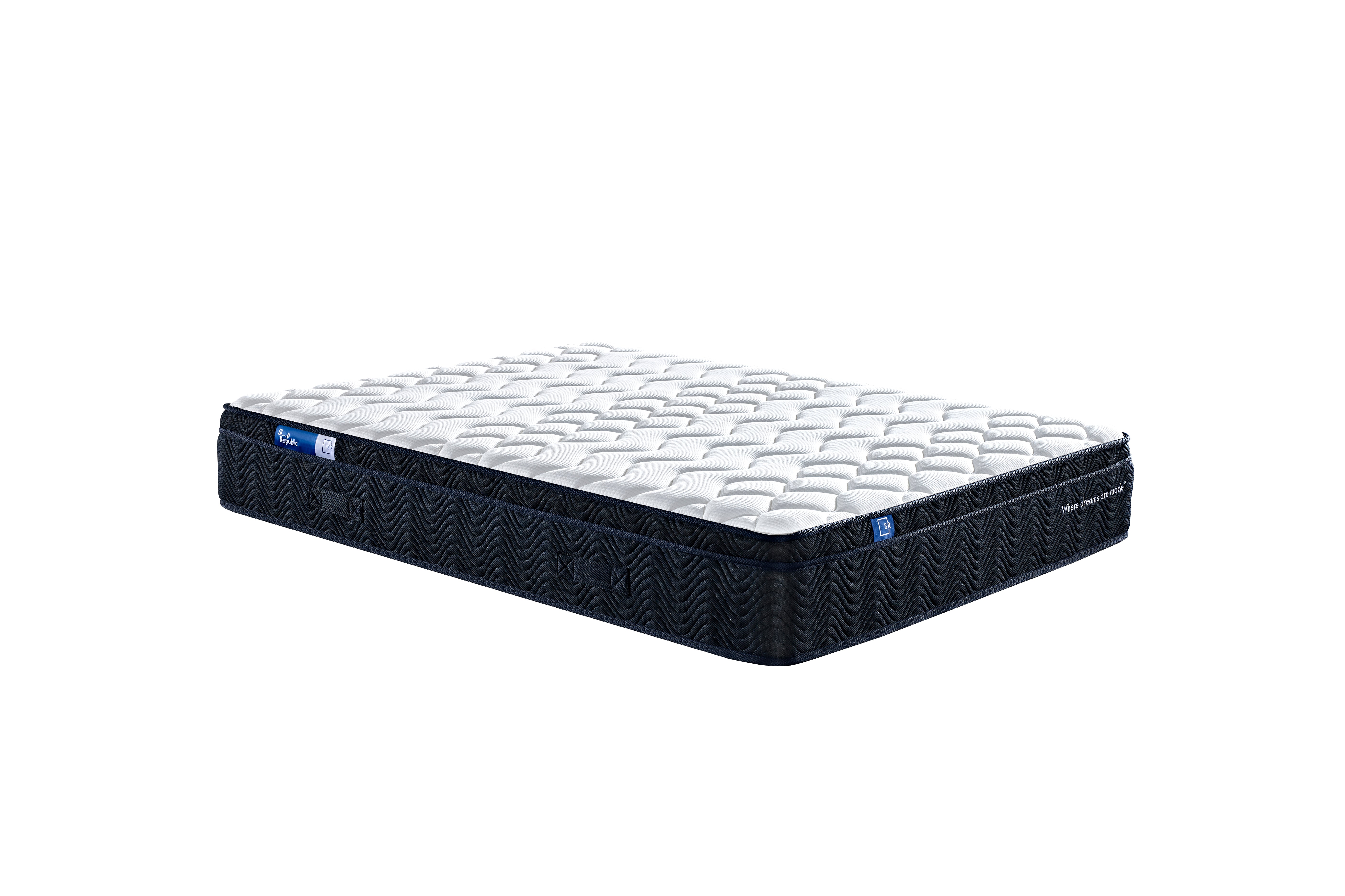 Sleep Republic Mattress and Charcoal Deluxe Base Bundle