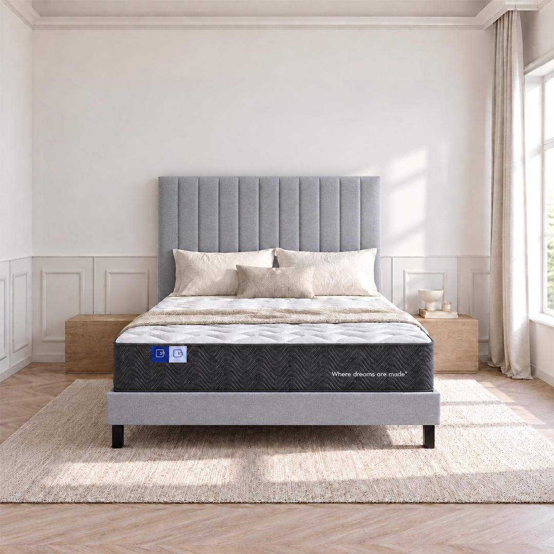 Sleep Republic ES Mattress, Deluxe Base & Bedhead Bundle