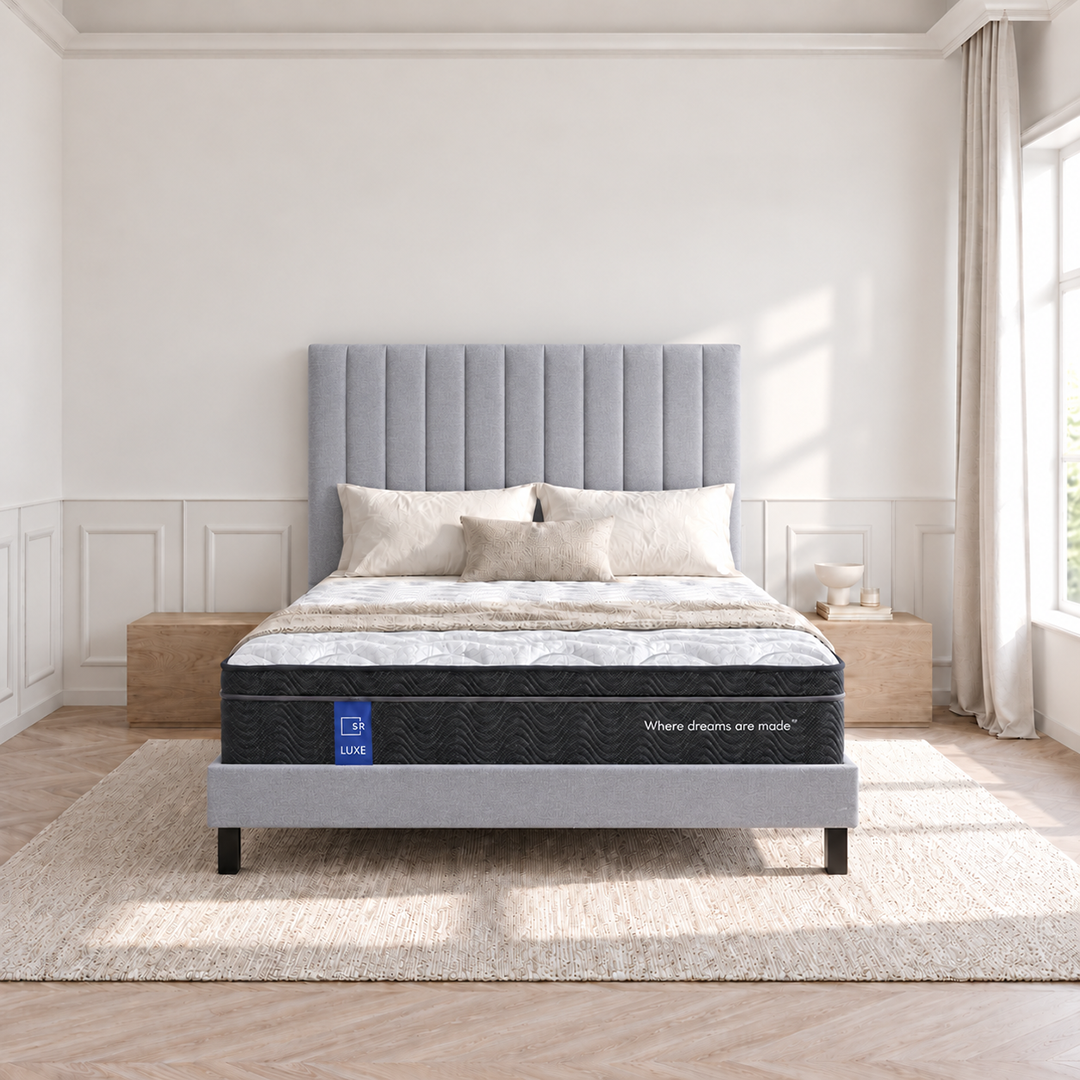 Sleep Republic Luxe Mattress, Deluxe Base & Bedhead Bundle