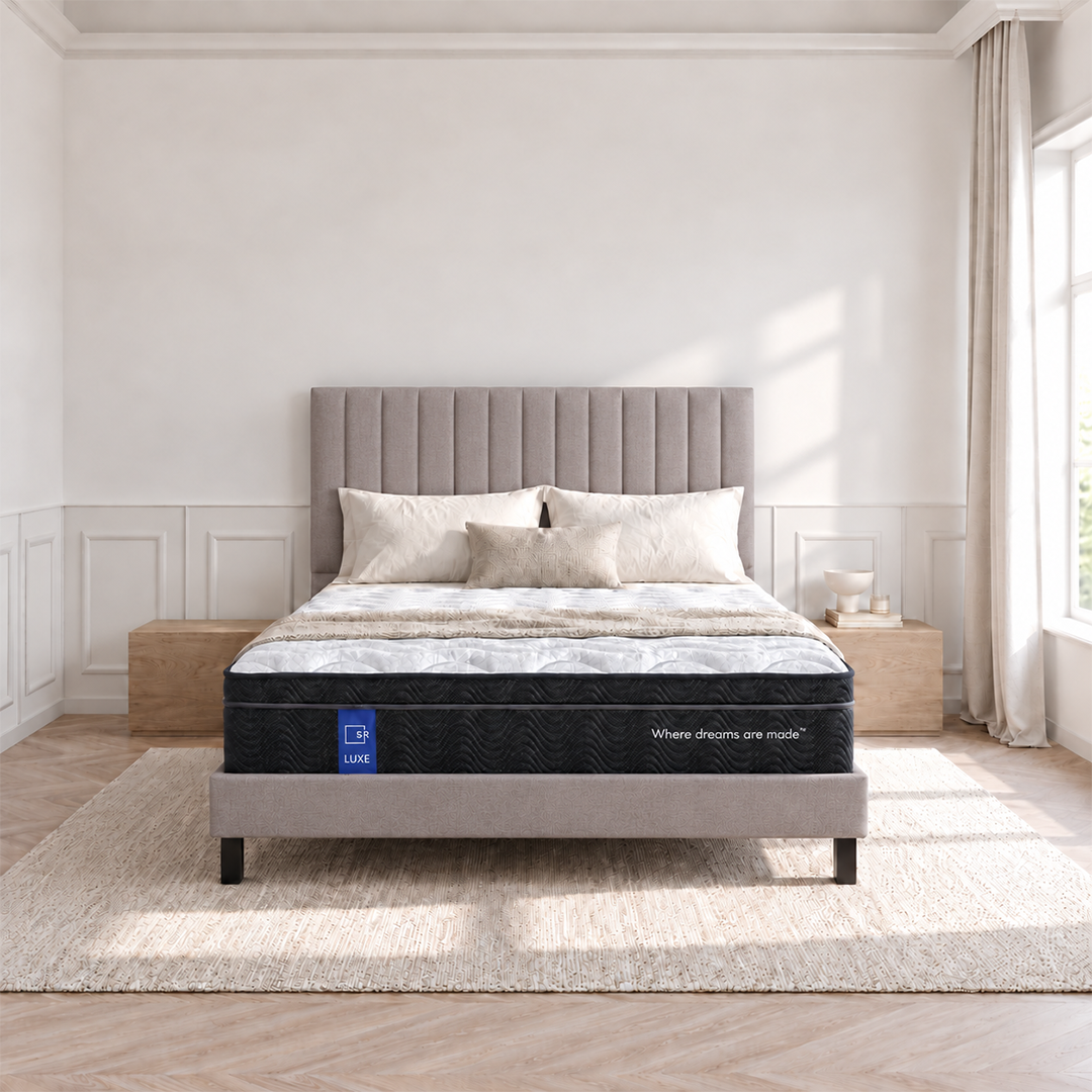 Sleep Republic Luxe Mattress, Deluxe Base & Bedhead Bundle