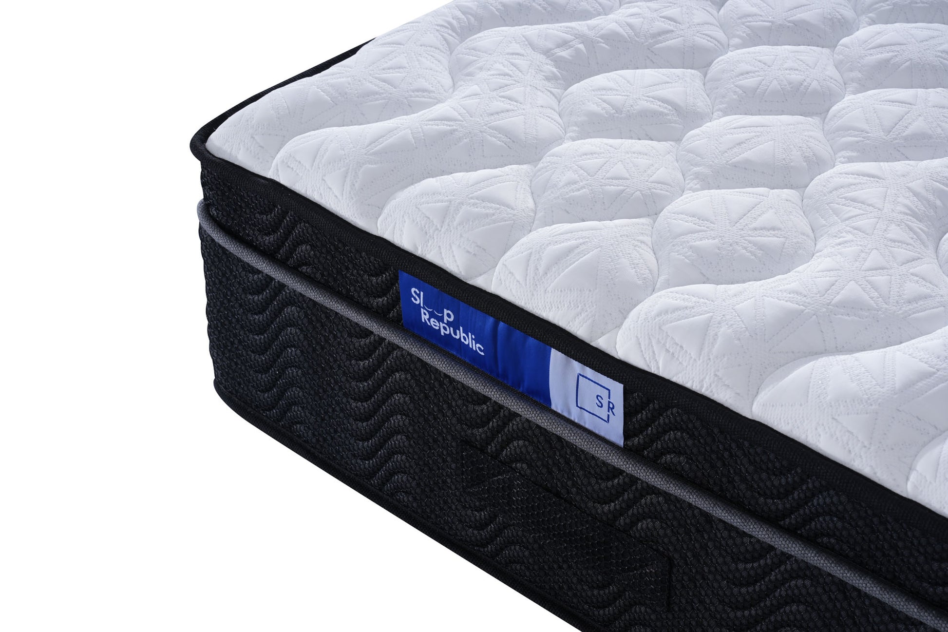 Mattress with 'Sleep Number' branding on a white background