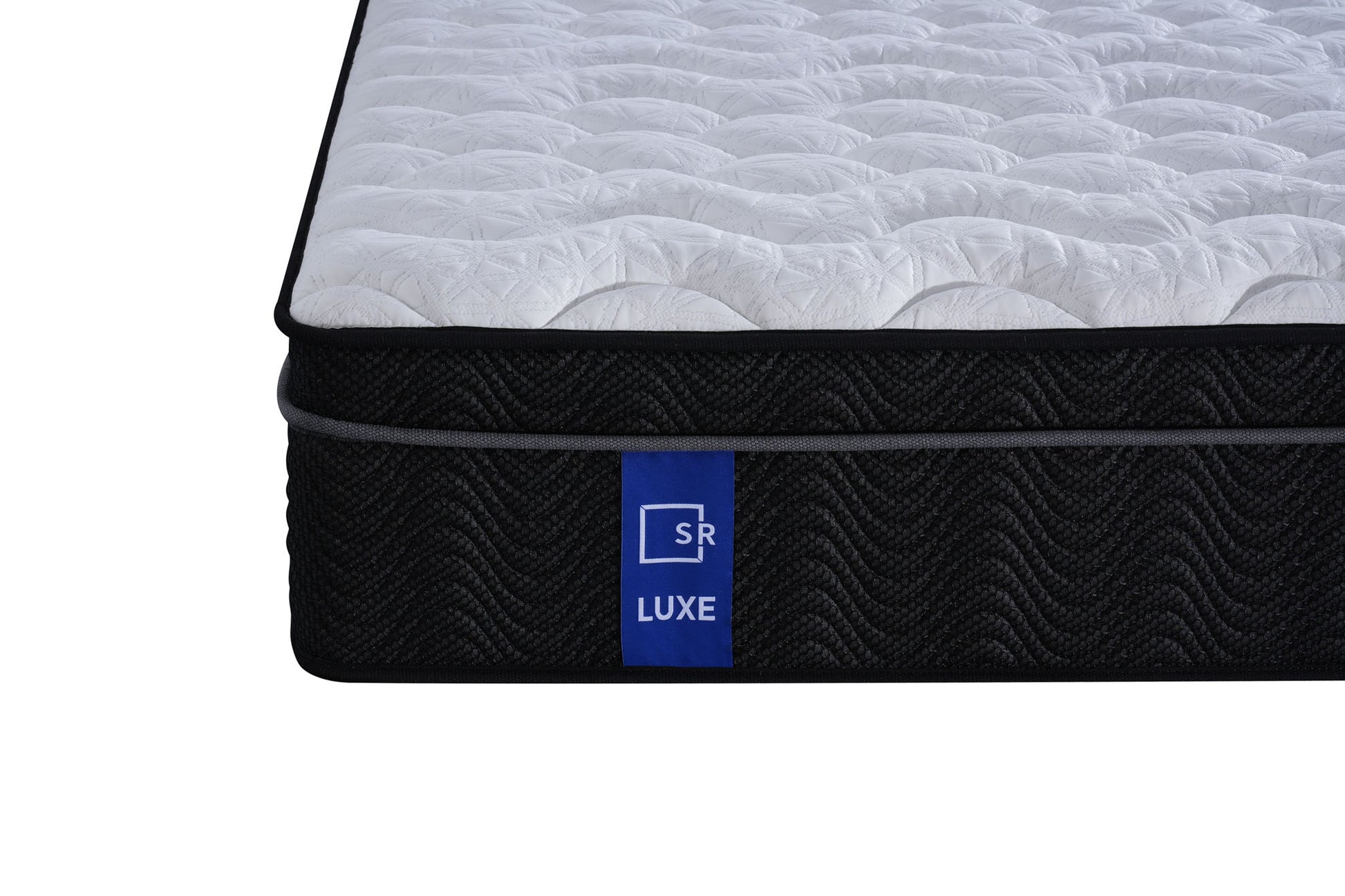Mattress with a visible brand logo on a white background