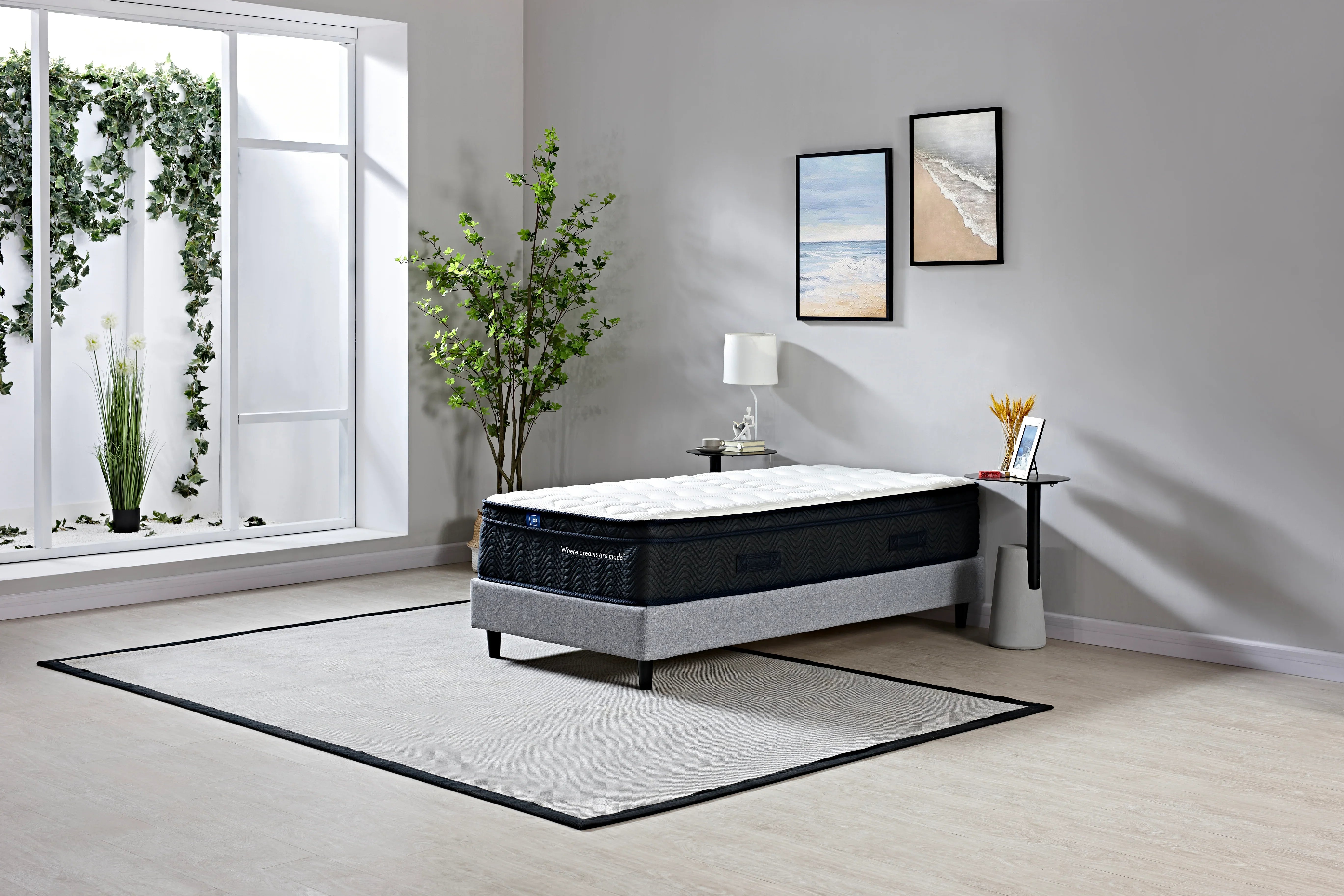Sleep Republic ES Mattress, Deluxe Base & Bedhead Bundle