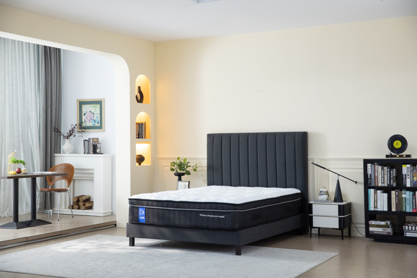 Sleep Republic ES Mattress, Deluxe Base & Bedhead Bundle