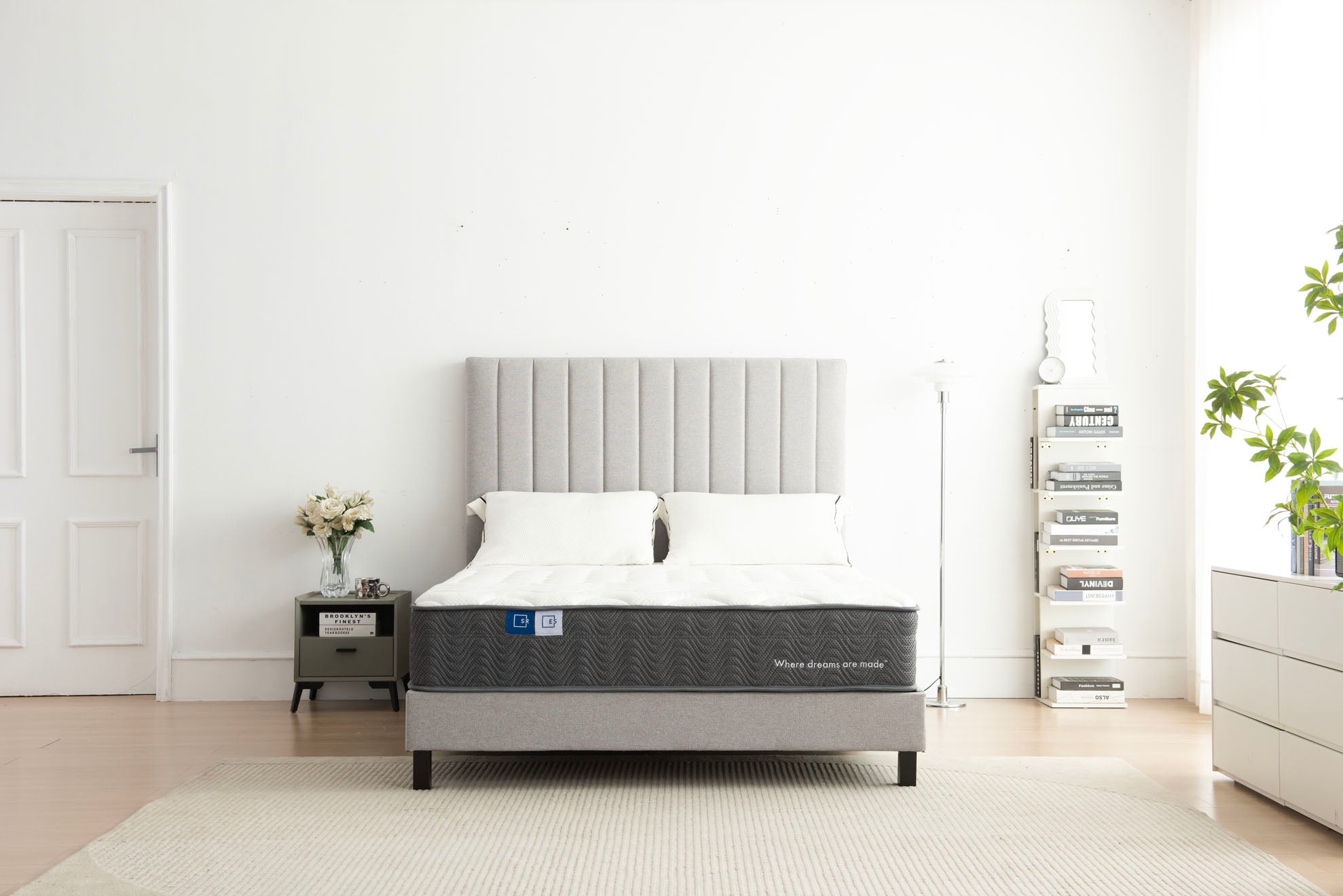 Sleep Republic ES Mattress & Grey Deluxe Base Bundle