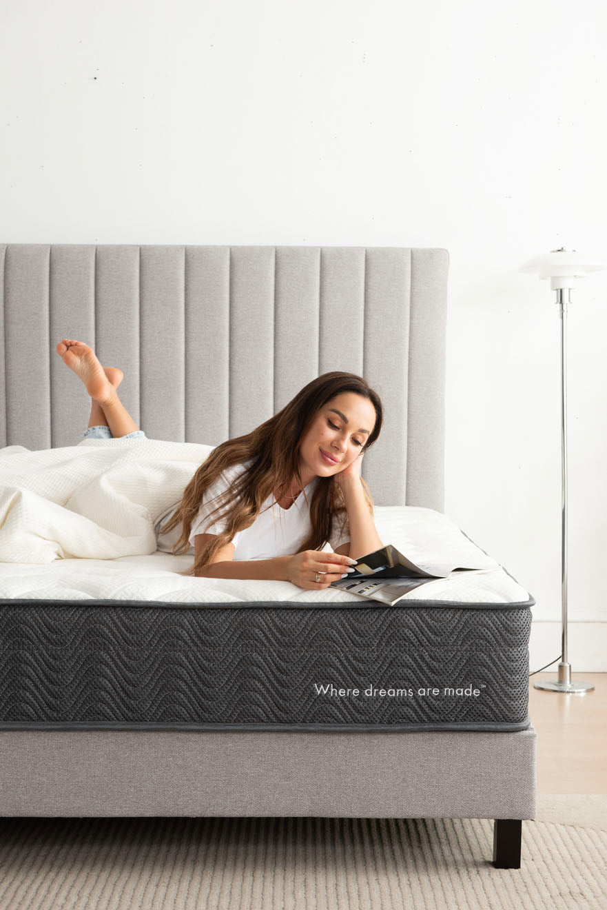 Sleep Republic LUXE Mattress & Grey Deluxe Base Bundle
